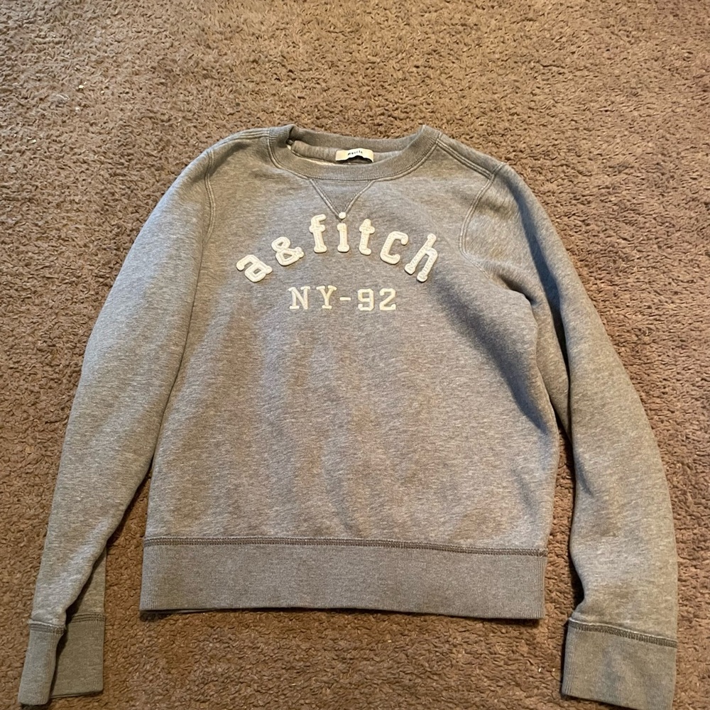 Abercrombie & Fitch Gray Kids Crewneck Sweatshirt